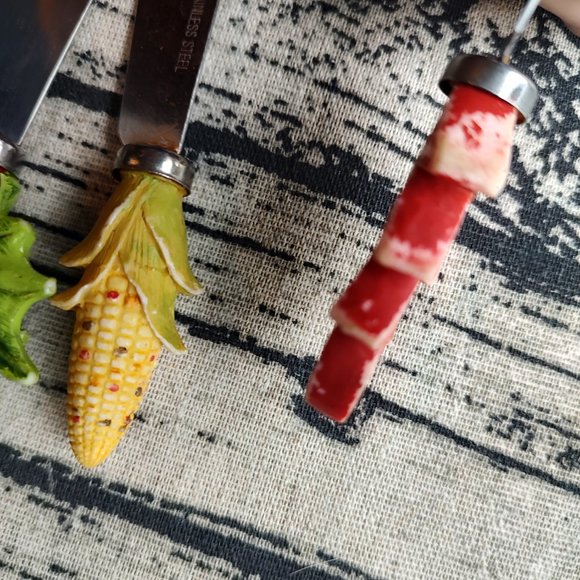 fall harvest leaf and corn serving spreaders set of 3 - Picture 6 of 8